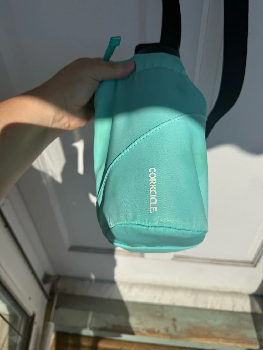 Corkcicle Mint Aqua Crossbody Bottle Bag